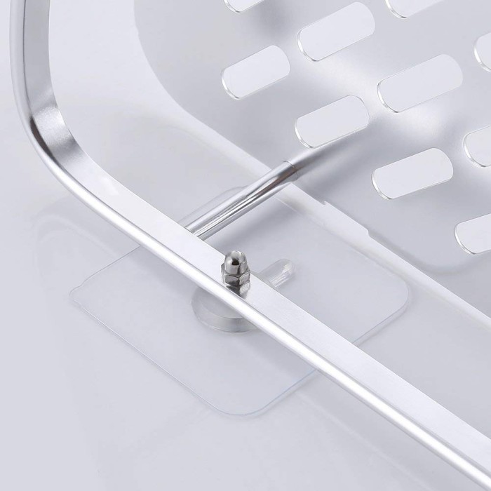 OSUKI Bathroom Corner Shelf Adhesive Aluminium Rack